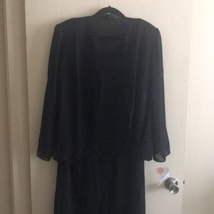 STUDIO 1 Black 2 Piece Dress Set